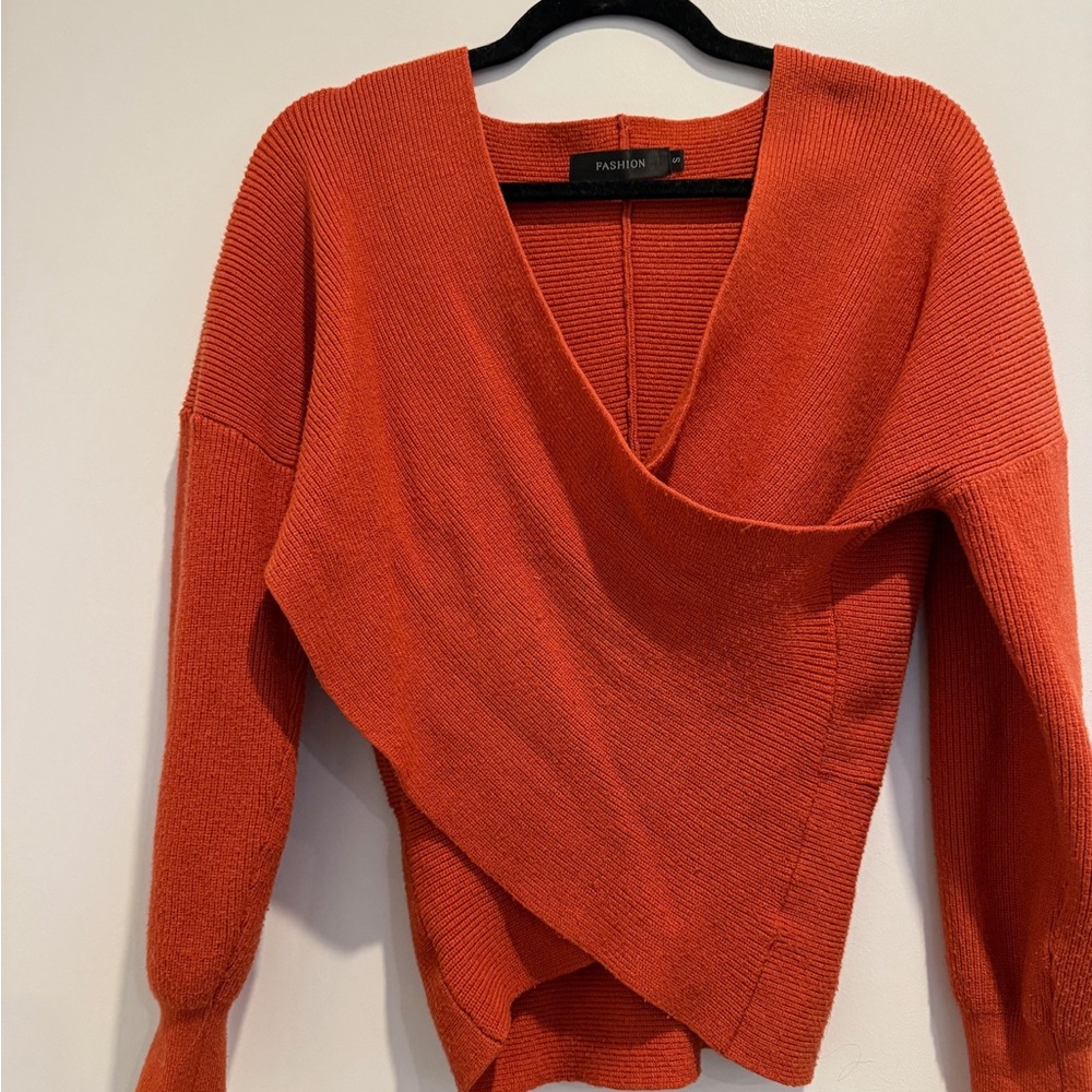 Women's Orange Sweater